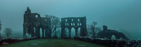Winter at Drundrennan Abbey Panoramic Art Prints