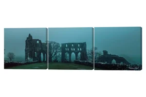 Winter at Drundrennan Abbey 3 Piece Canvas Wall Art
