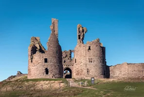 Dunstanburgh Castle Gatehouse Towers Foamex Prints