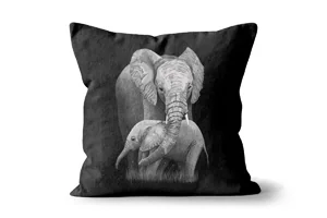 Mother and Baby Elephant Scatter Cushions