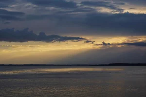Orange Humber River Sunset Wall Art Prints