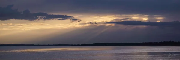 Pink Humber River Sunset Panoramic Art Prints