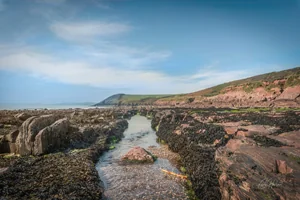 Manorbier Beach Wall Art Prints