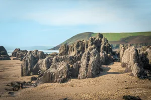 Manorbier Beach Pembrokeshire Wall Art Prints