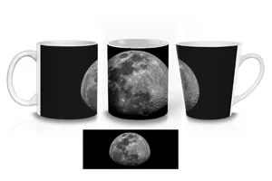 Waxing Gibbous Moon Coffee Mugs