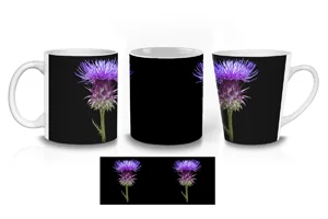 Purple Artichoke Thistle Coffee Mugs