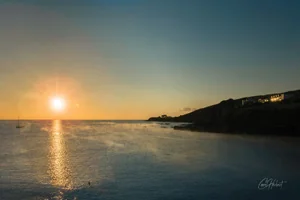 Portmellon Dawn Mist Wall Art Prints