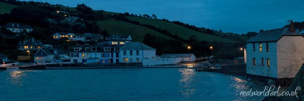 Portmellon By Night Panoramic Art Prints