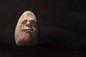 Rude Rock Face Wall Art Prints