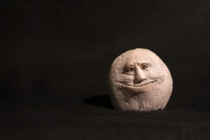 Happy Rock Face Wall Art Prints
