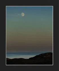 Moon and Skye Mounted Print