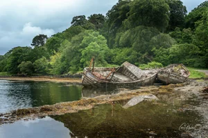 Abandoned Salen Boats Wall Art Prints