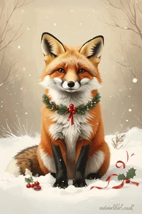 Christmas Fox Cards