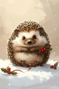 Christmas Hedgehog Cards