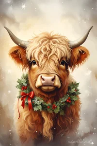 Christmas Highland Cow Cards