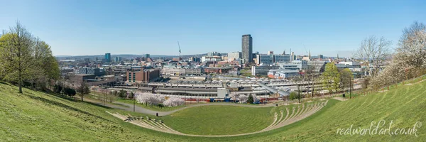 Sheffield City Skyline Panoramic Art Prints