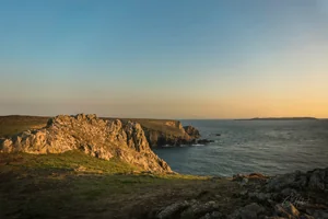 Sunset at Wooltack Bay Wall Art Prints