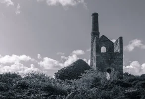 Old Cornish Tin Mine Wall Art Prints