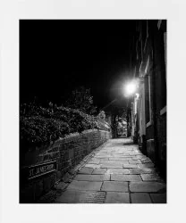 St James Row Sheffield Mounted Print