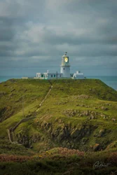 Strumble Head Lighthouse at Dusk Art Prints