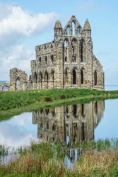 Reflected Whitby Abbey Canvas Wall Art