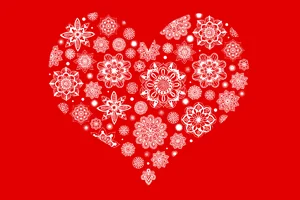 White Mandala Heart Art Prints