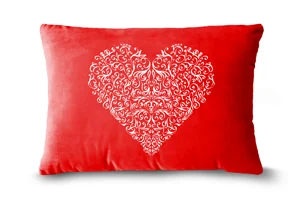 Scroll Heart Bolster