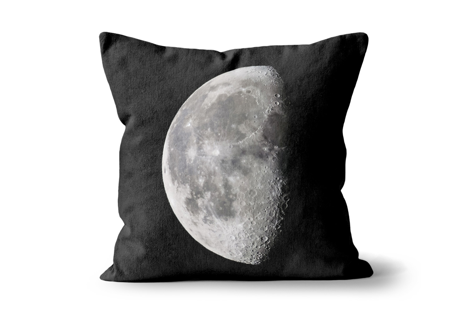 Third Quarter Moon Square Throw Cushion