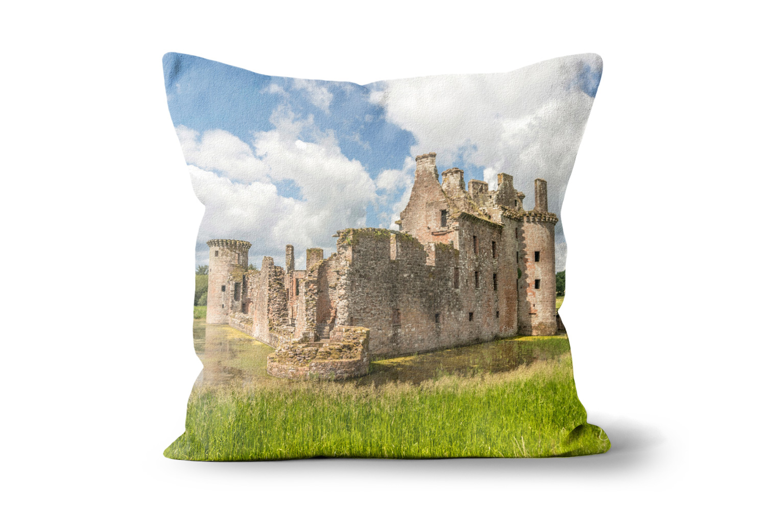 Caerlaverock Castle Square Throw Cushions