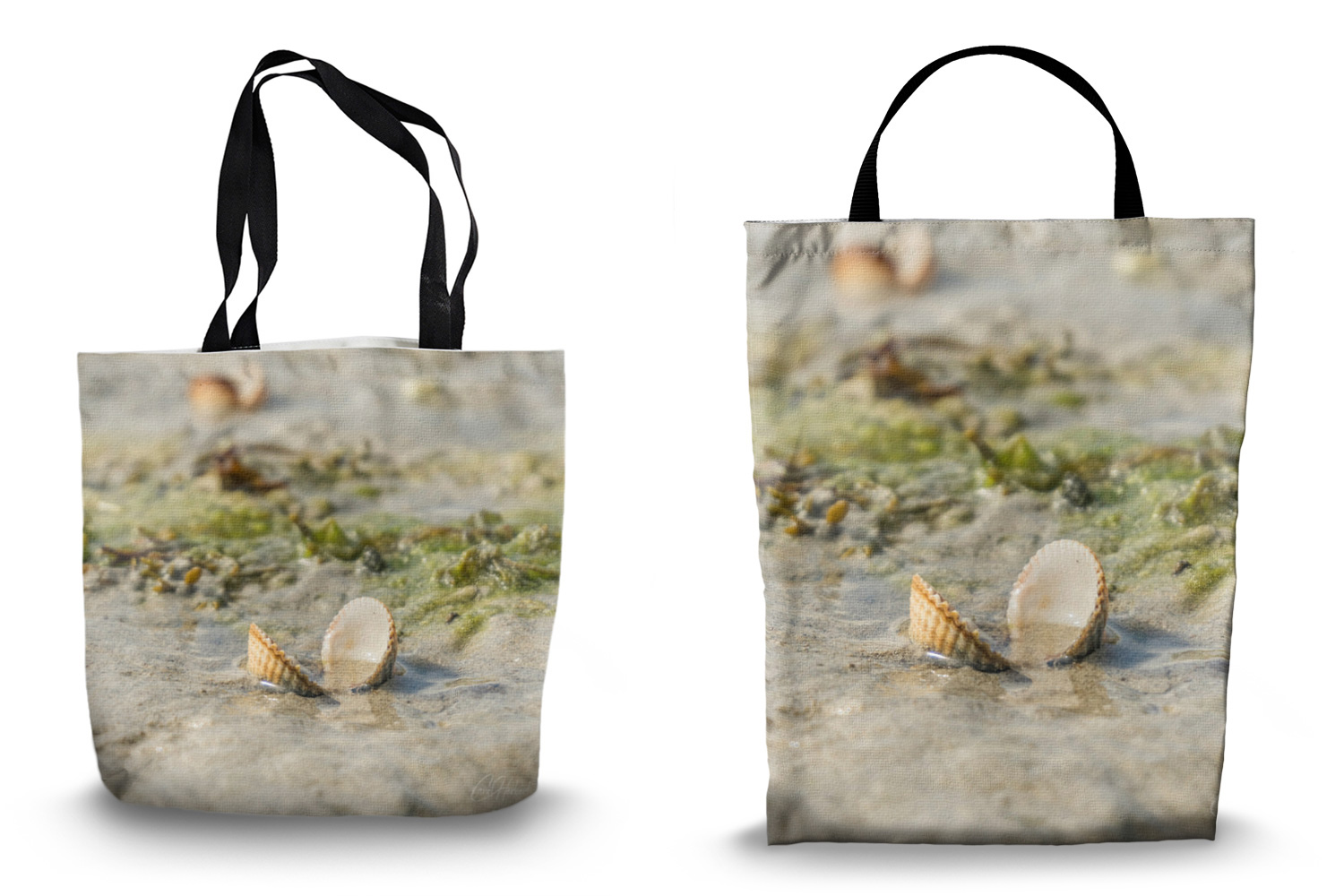 Cockle Beach Canvas Tote Bags