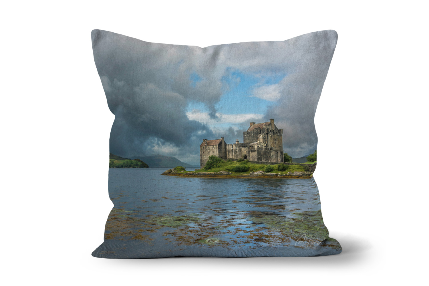 Eilean Donan Castle 18in x 18in Throw Cushion