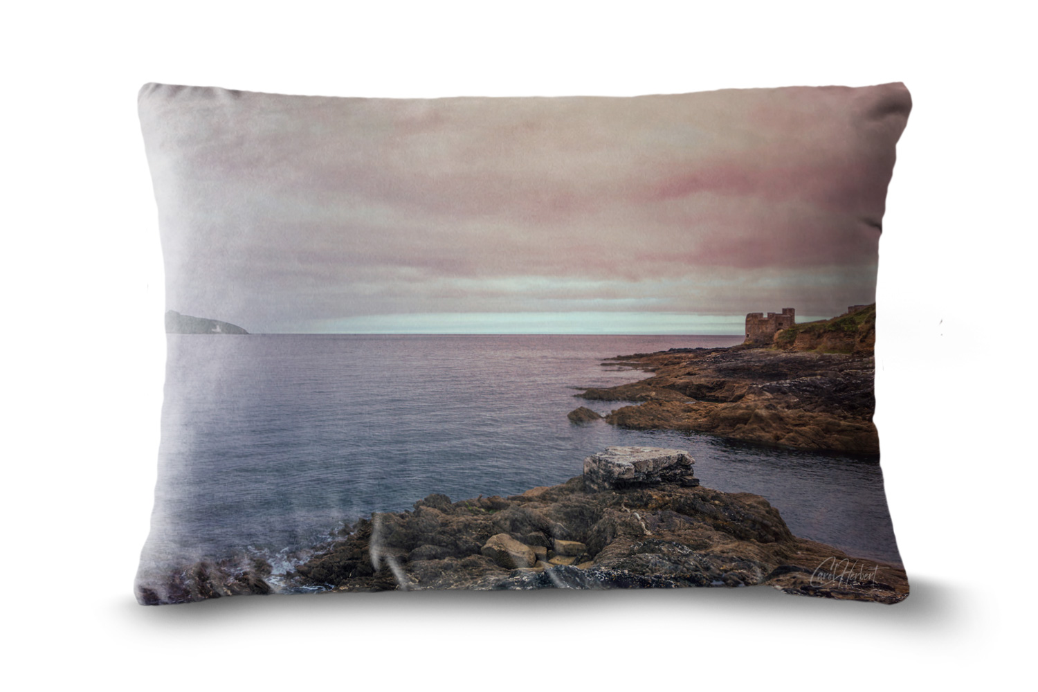 Falmouth Harbour Cornwall 13in x 19in Oblong Throw Cushion Example