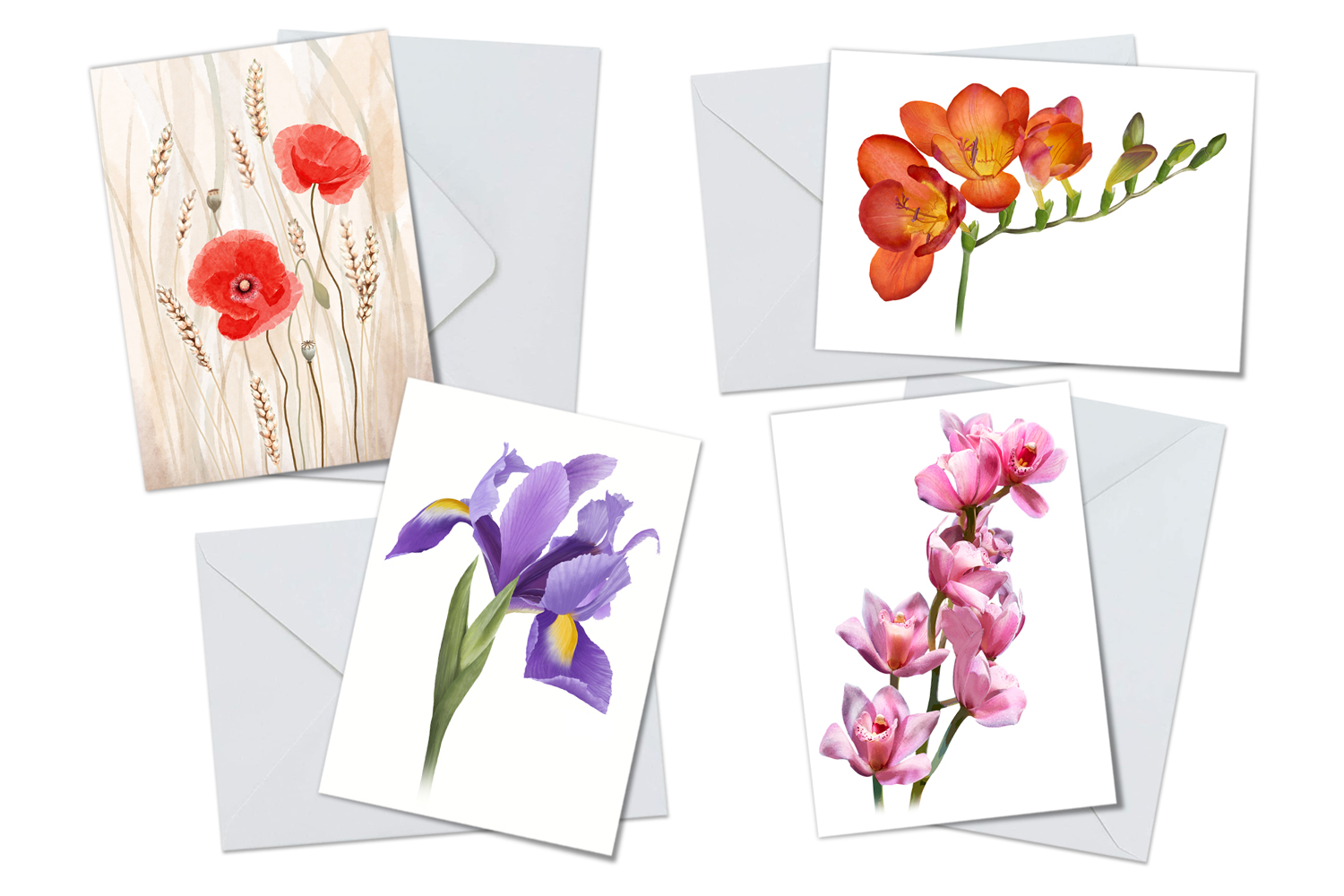 Flower Art Greeting Card Packs