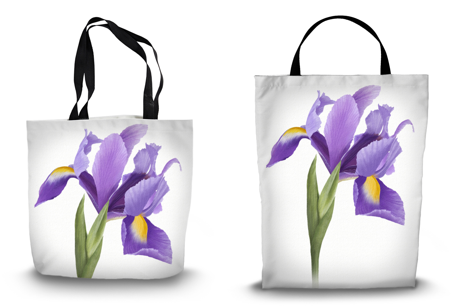 Iris Canvas Tote Bags