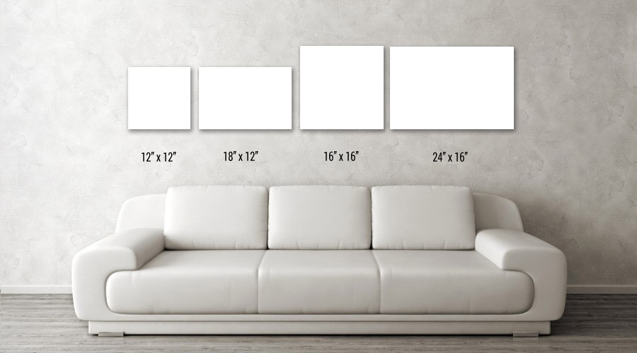 Canvas Wall Art Print Size Examples