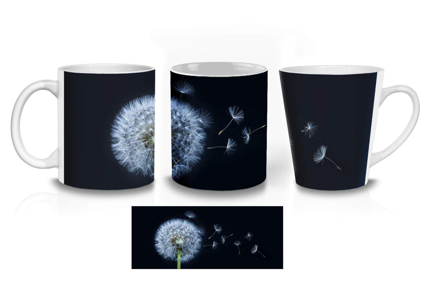 Dandelion Clock Ceramic Mug Sets