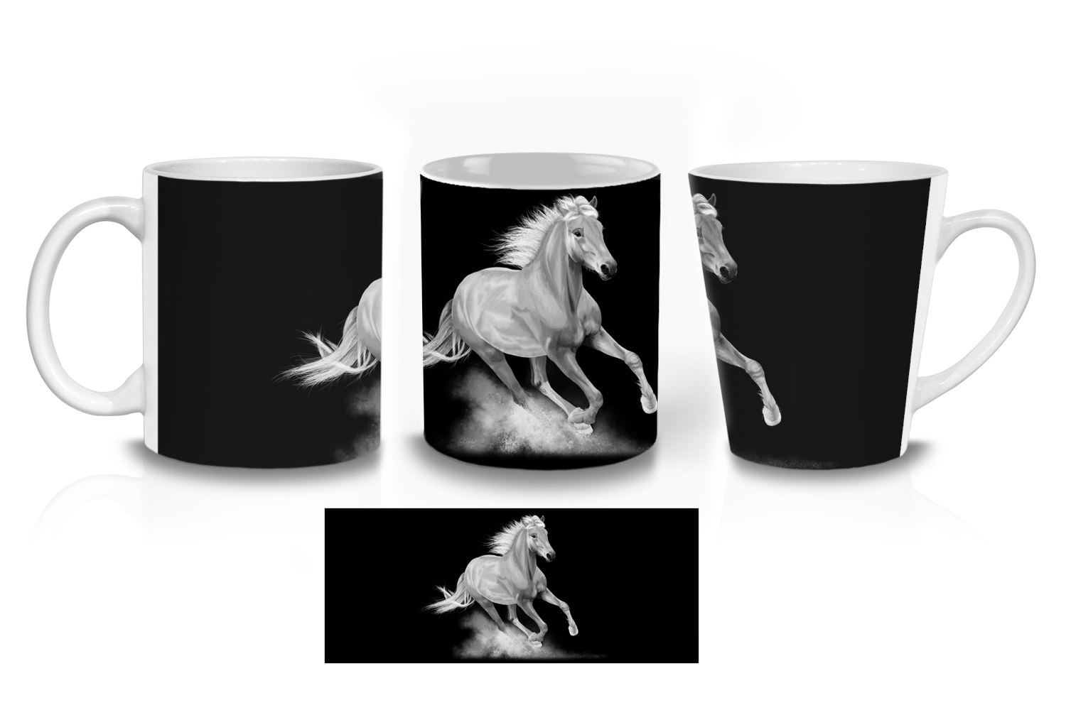 Palomino Horse Ceramic Mug Sets