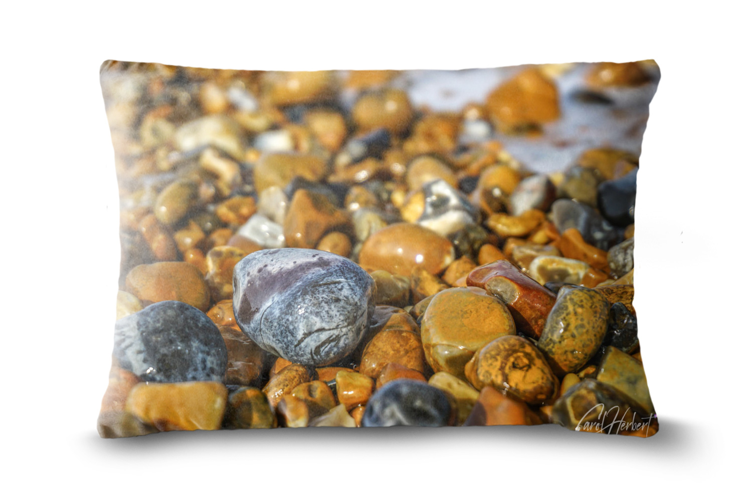 Pebbles 19in x 13in Oblong Throw Cushion Example