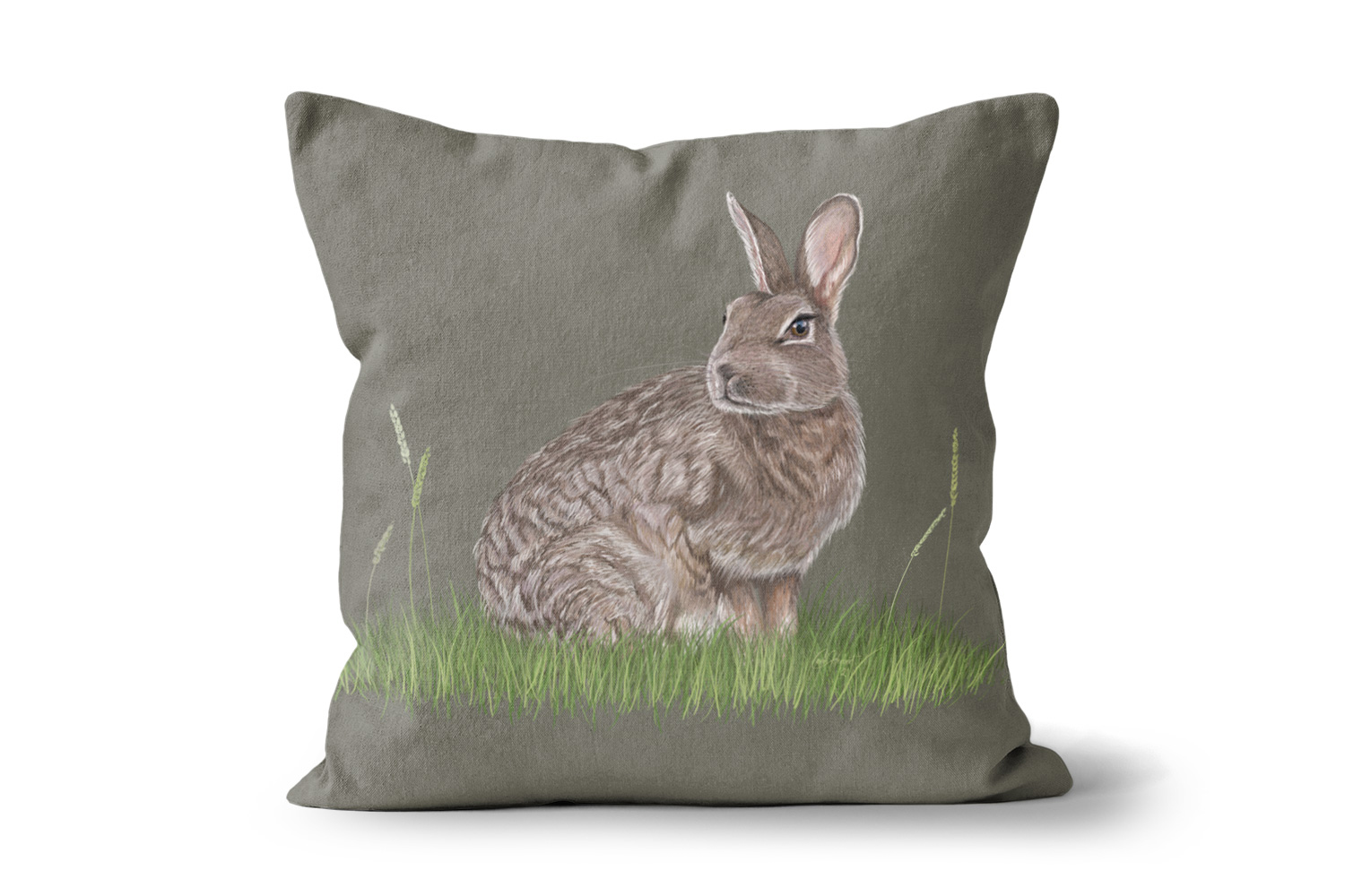 Wild Rabbit 24in x 24in Throw Cushion