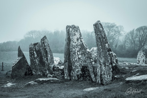 Cairnholy I Chambered Cairn Triptych Canvas Wall Art