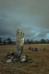 Nether Largie Standing Stones 2 Wall Art by Carol Herbert