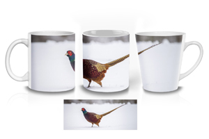 Wild Winter Pheasant Ceramic Mugs