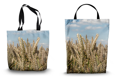 Summer Wheat Stalks Canvas Tote Bag Options