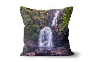 The Falls of Rha 2 Cushions by Carol Herbert