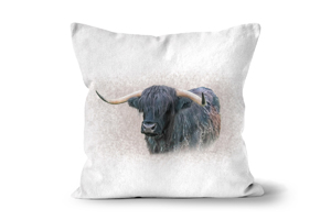 Highland Cow 3 Throw Cushion