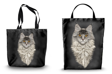 Maine Coon Cat Tote Bag Options