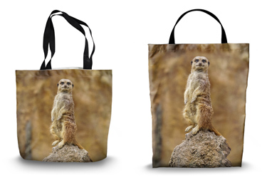 Majestic Meerkat Tote Bag Options