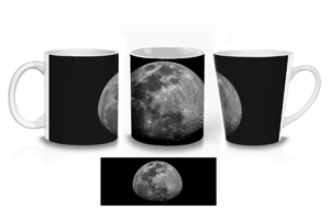 Waxing Gibbous Moon Mug Options