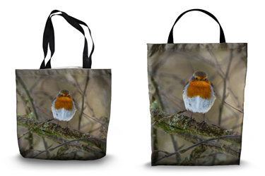 Robin Redbreast 02 Canvas Tote Bags