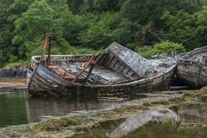 Abandoned Scottish Boats Dibond Print Options